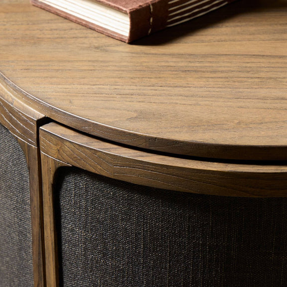 Bertie End Table - Stained Saddle Brown Sungkai Veneer