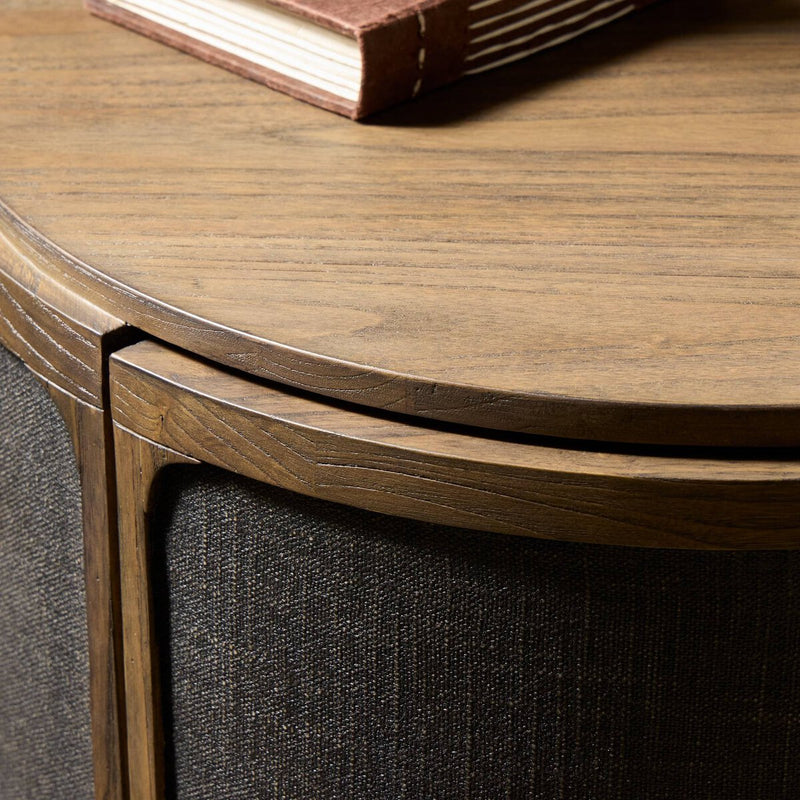Bertie End Table - Stained Saddle Brown Sungkai Veneer