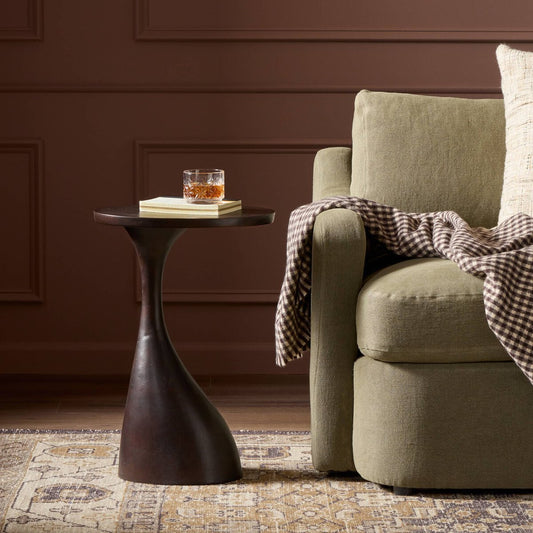 Tross End Table - Antique Rust