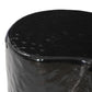Dulcie End Table - Glossy Black Cast Aluminum