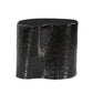 Dulcie End Table - Glossy Black Cast Aluminum
