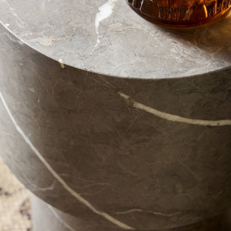 Guthrie End Table - Warm Grey Marble