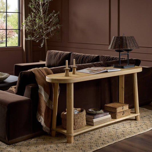 Daley Console Table - Light Natural Mango