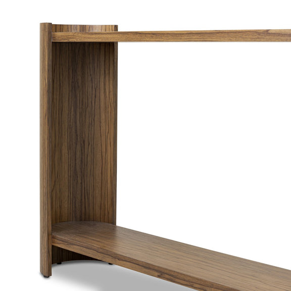 Damari Console Table - Medium Brown Limba