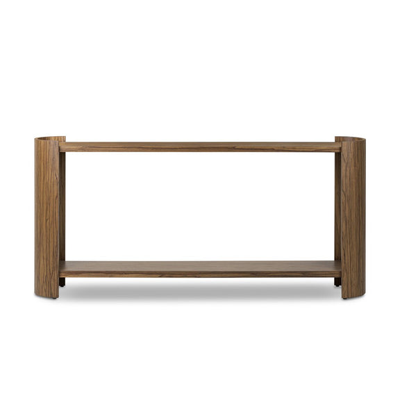 Damari Console Table - Medium Brown Limba