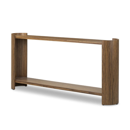 Damari Console Table - Medium Brown Limba