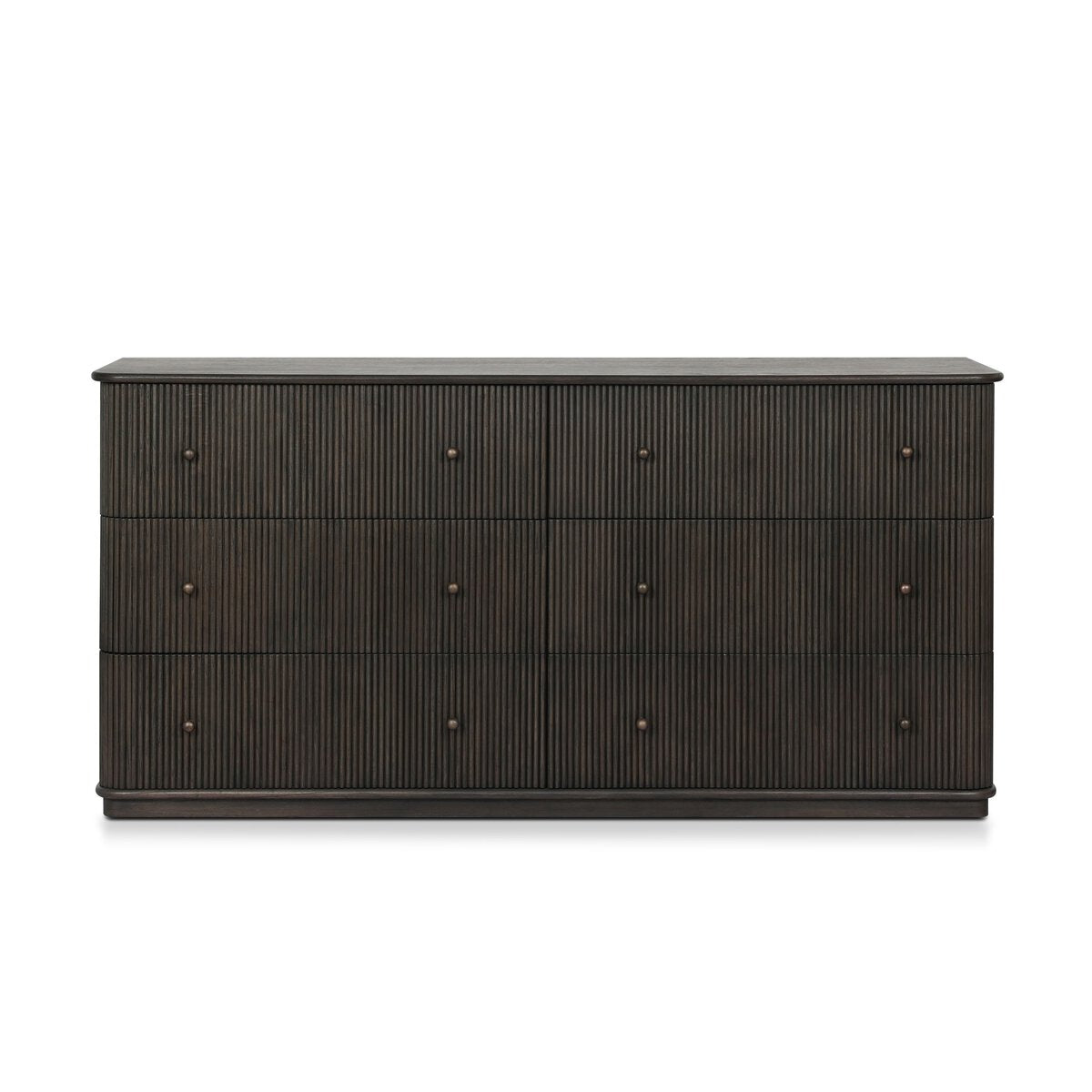 Ona 6-Drawer Dresser - Smoked Black Mindi