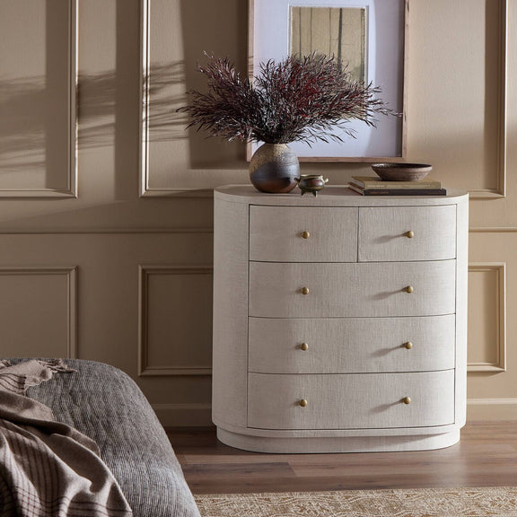 Amelia Chest - Ivory Painted Linen
