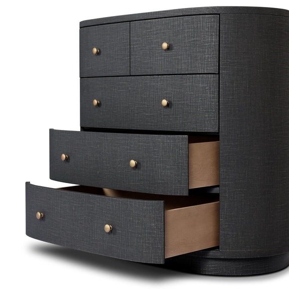 Amelia Chest - Black Linen