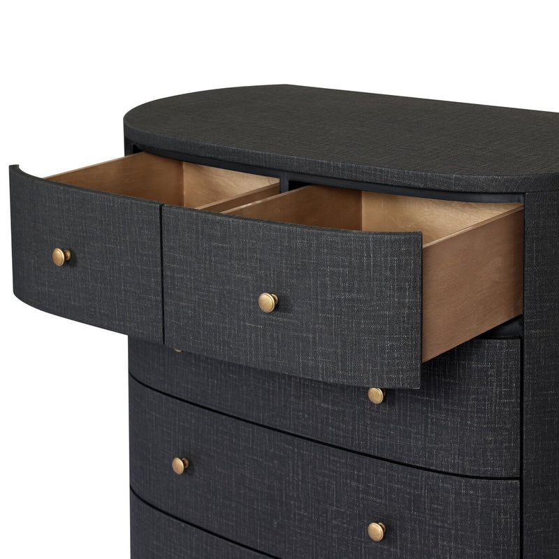 Amelia Chest - Black Linen