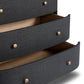 Amelia Chest - Black Linen