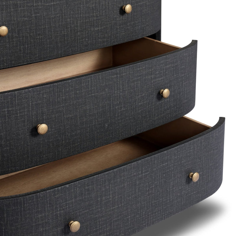 Amelia Chest - Black Linen
