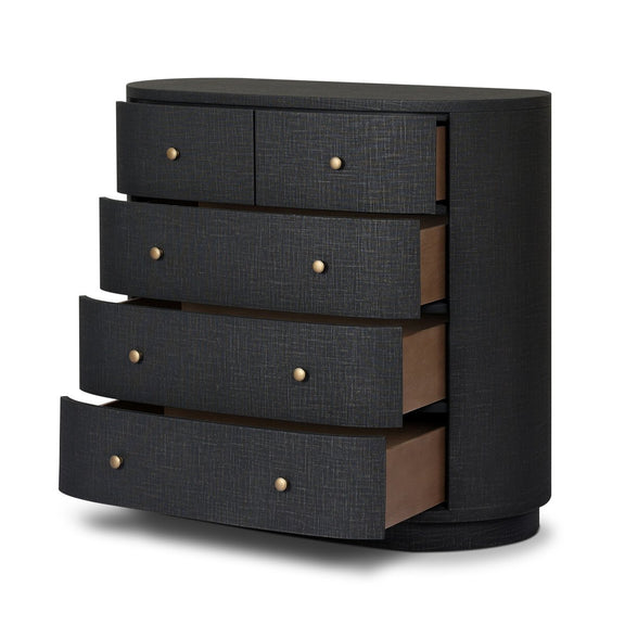 Amelia Chest - Black Linen