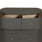 Amelia Chest - Dark Green Lacquered Linen