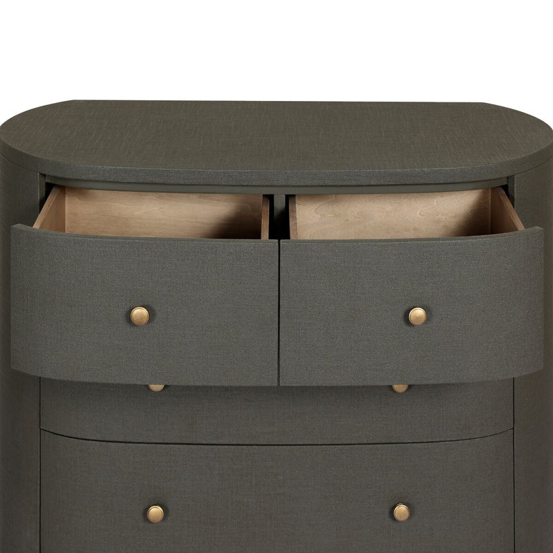 Amelia Chest - Dark Green Lacquered Linen
