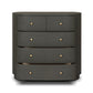 Amelia Chest - Dark Green Lacquered Linen