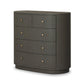Amelia Chest - Dark Green Lacquered Linen