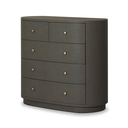 Amelia Chest - Dark Green Lacquered Linen