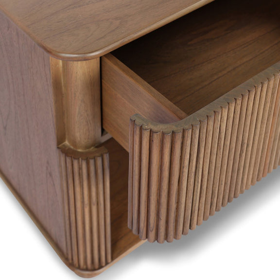 Ona Nightstand - Amber Mindi Veneer