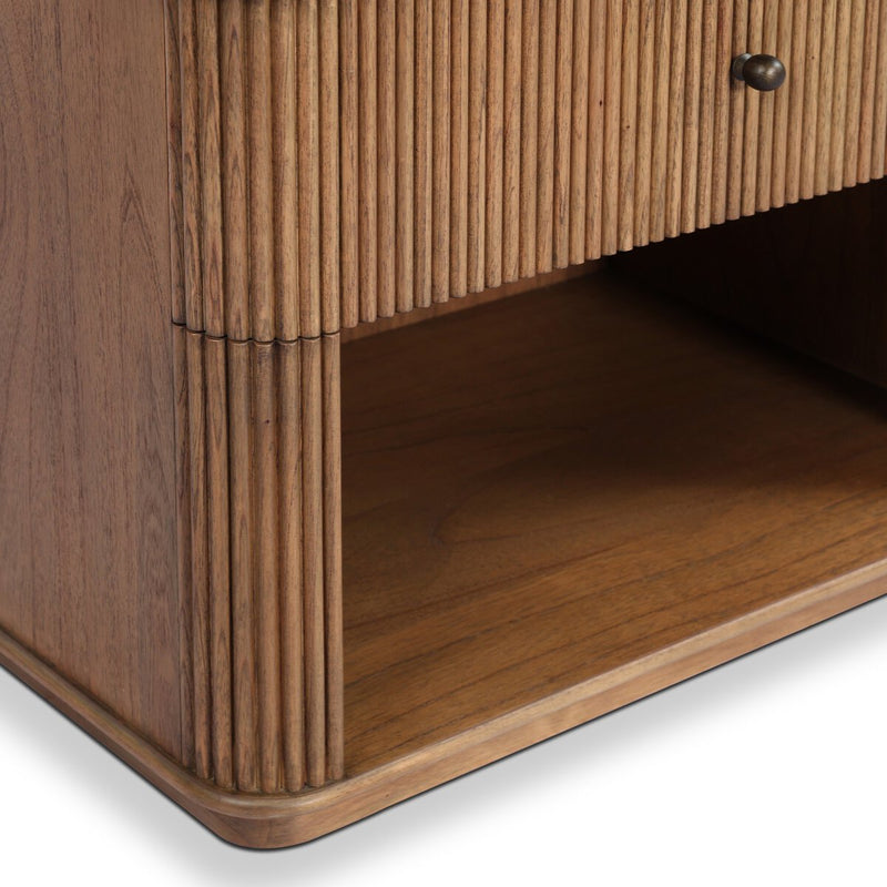 Ona Nightstand - Amber Mindi Veneer