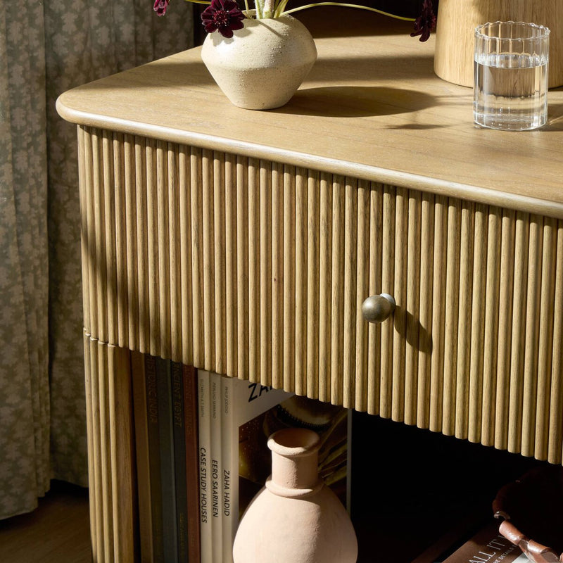 Ona Nightstand - Amber Mindi Veneer