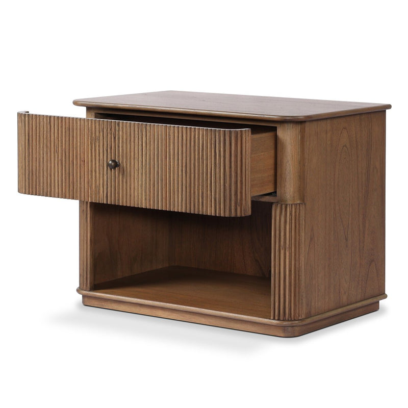 Ona Nightstand - Amber Mindi Veneer