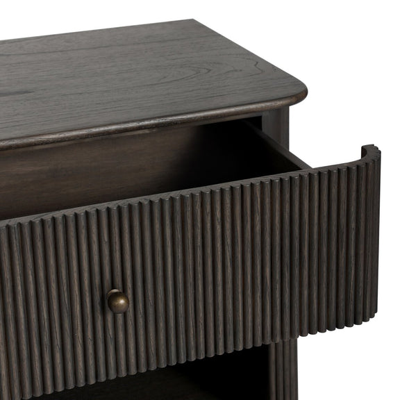 Ona Nightstand - Smoked Black Mindi