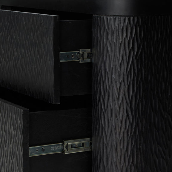 Shevall Nightstand - Black Wash