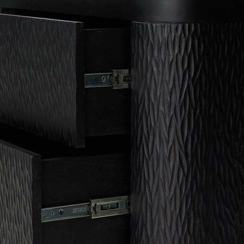 Shevall Nightstand - Black Wash