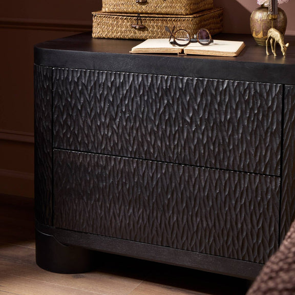 Shevall Nightstand - Black Wash