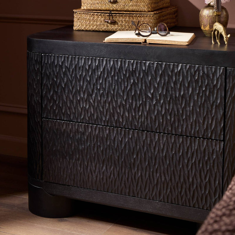Shevall Nightstand - Black Wash