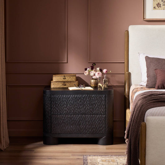 Shevall Nightstand - Black Wash