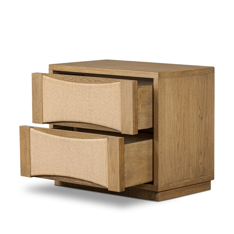 Wilmina Nightstand - Amber Oak Thin Veneer