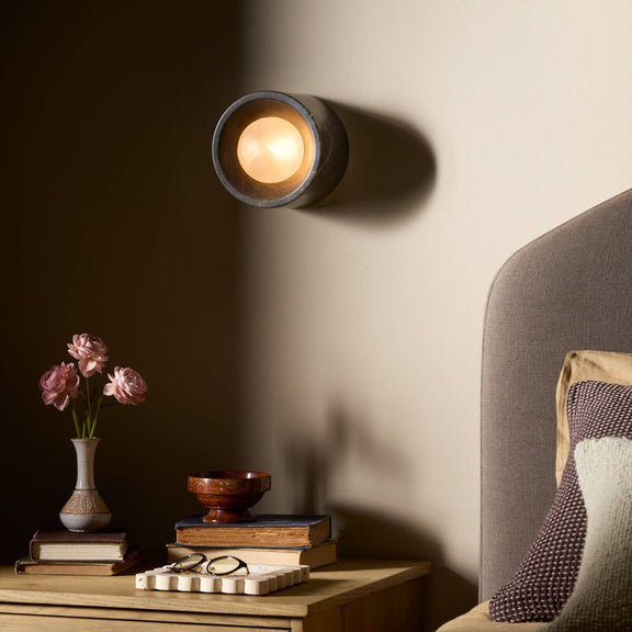 Fargo Sconce - Brown Italian Marble