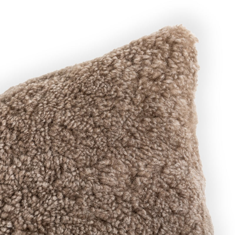 Toby Pillow - Taupe Shearling