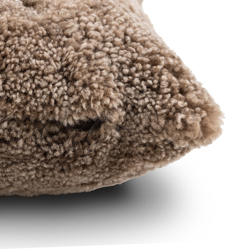 Toby Pillow - Taupe Shearling