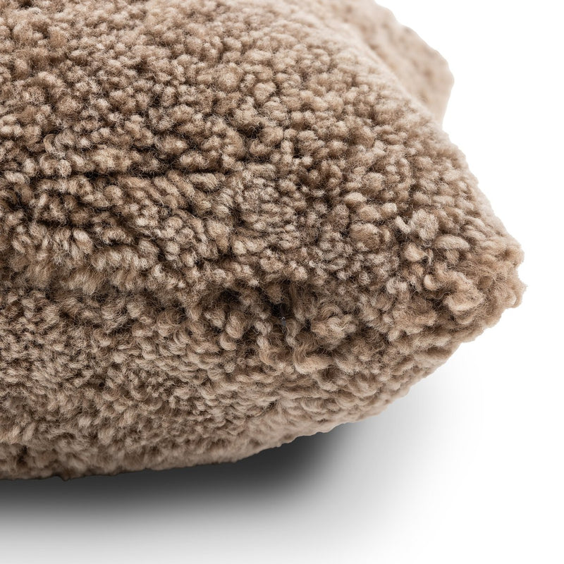 Toby Pillow - Taupe Shearling