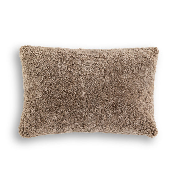 Toby Pillow - Taupe Shearling