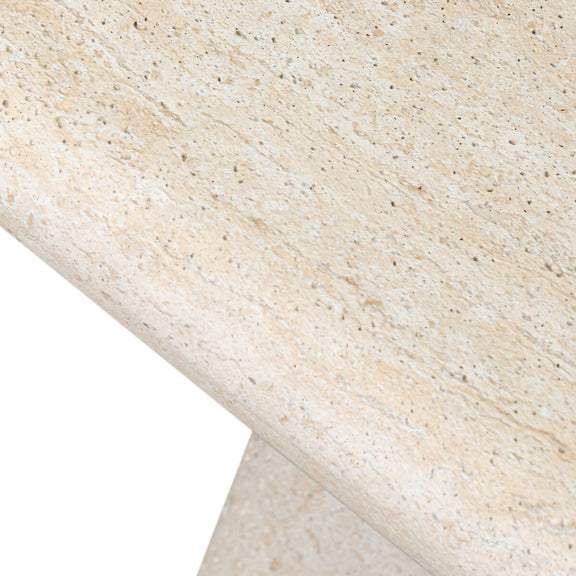 Cava Outdoor End Table - Textured Sand Concrete