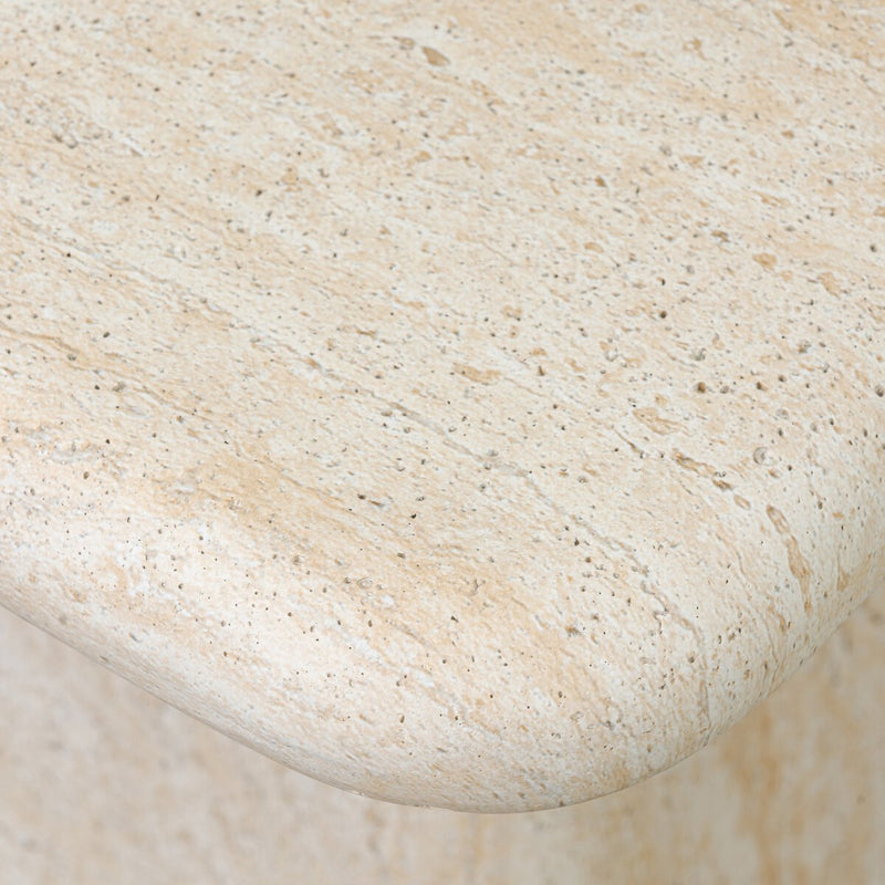 Cava Outdoor End Table - Textured Sand Concrete