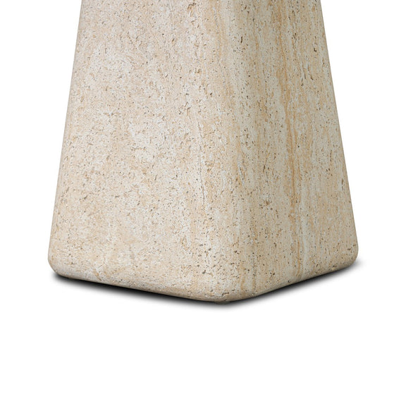 Cava Outdoor End Table - Textured Sand Concrete