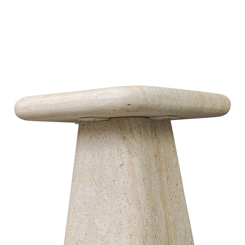 Cava Outdoor End Table - Textured Sand Concrete