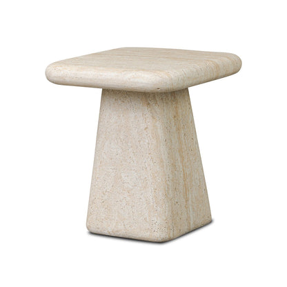 Cava Outdoor End Table - Textured Sand Concrete