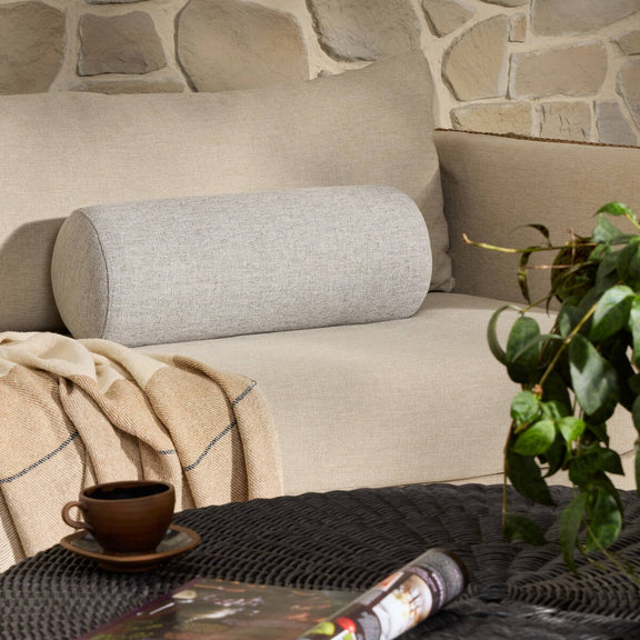 Townes Outdoor Bolster Pillow - Alessi Slate