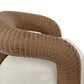 Mazie Outdoor Swivel Chair - Vergo Cream