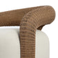 Mazie Outdoor Swivel Chair - Vergo Cream