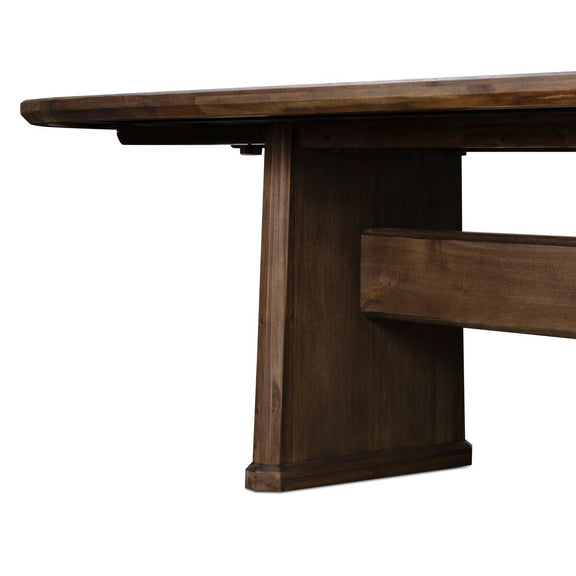 Melina Extension Dining Table - Weathered Acacia Veneer