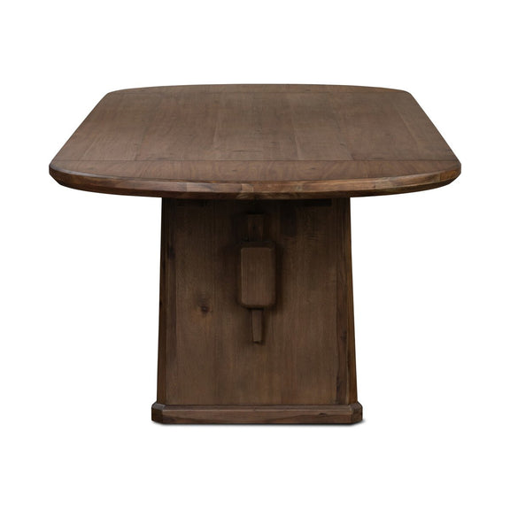 Melina Extension Dining Table - Weathered Acacia Veneer