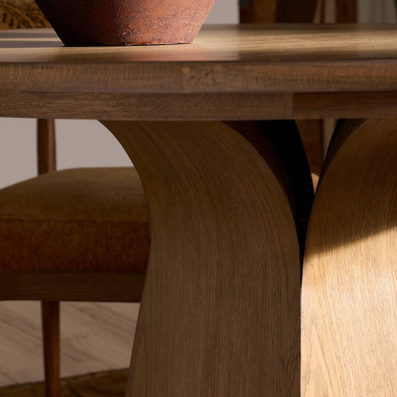 Isabella Dining Table - Warm Natural Oak Veneer