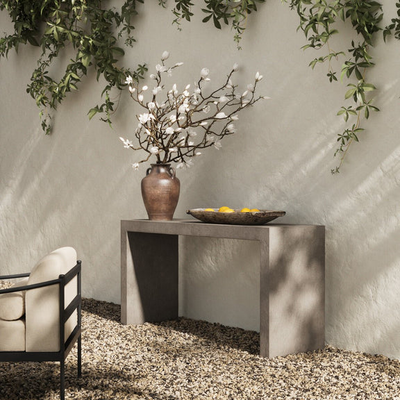 Parish Outdoor Console Table - Grey Concrete